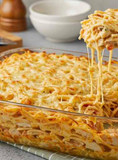 Delicious chicken spaghetti dinner ready to boost your meal.