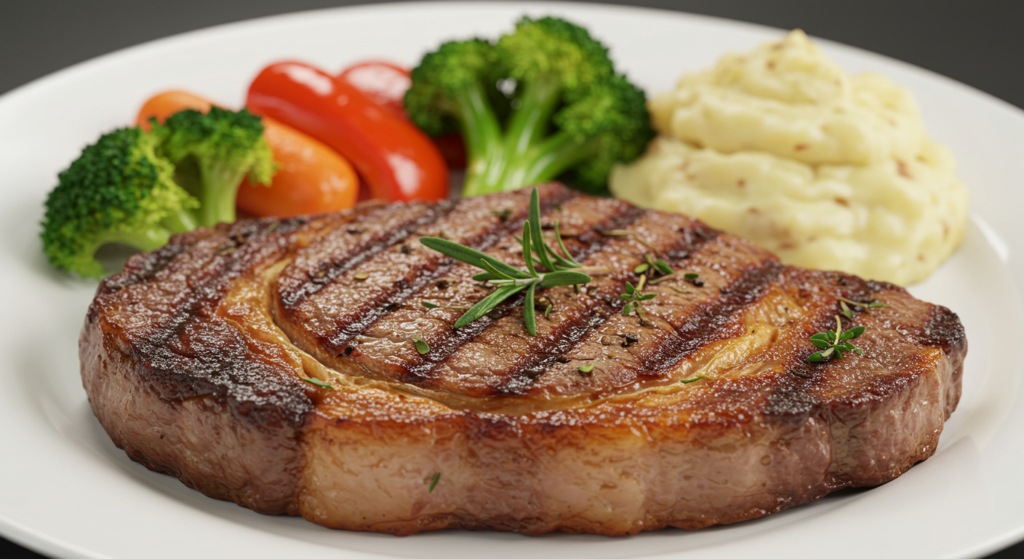 The best Pan-Seared Steak with Garlic Butter"